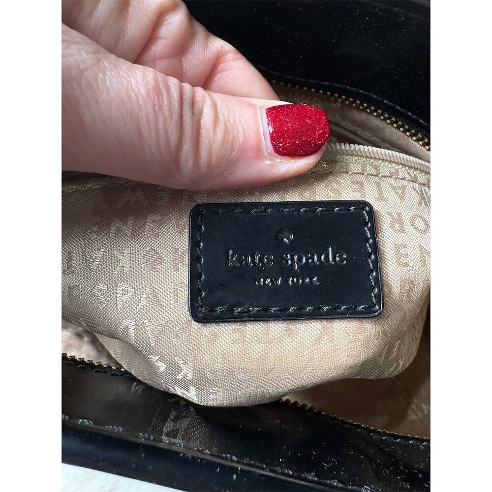 Kate Spade Harmony Metro Tote Womens Large Black Perforated Shoulder Bag - Picture 12 of 13